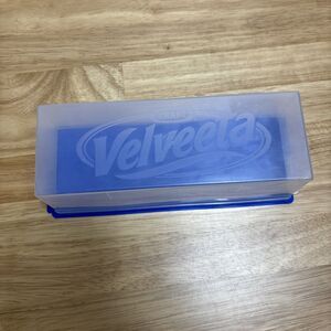 Kraft Velveeta Cheese Box Keeper Storage Container Blue Plastic 2 lb Block
